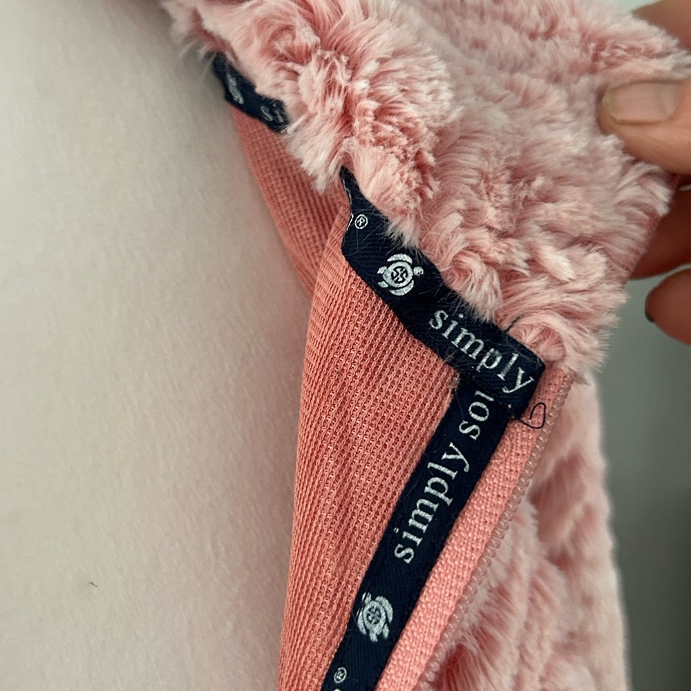 Simply Southern Blush Textured Teddy Jacket - Picture 6 of 11